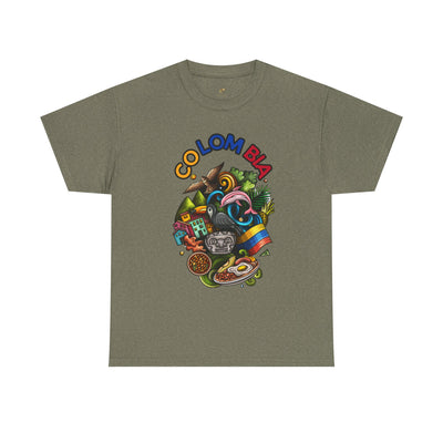 Colorful Unisex Heavy Cotton Tee with Joyful Message, Fun T-Shirt, Casual Wear, Gift for Friends, Summer Vibes, Festival Apparel - NOTALIFY