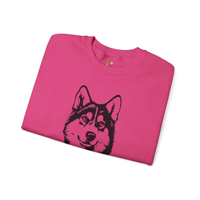 Husky Lover Sweatshirt, Pet's Name Personalized Gift Idea, Husky Dog Owner Apparel, Custom Dog Paw Print Jumper, Comfy Crewneck - NOTALIFY