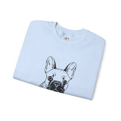 Frenchie Dog Lover Sweatshirt, Pet's Name Personalized Gift Idea, Frenchie Dog Owner Apparel, Custom Dog Paw Print Jumper, Comfy Crewneck