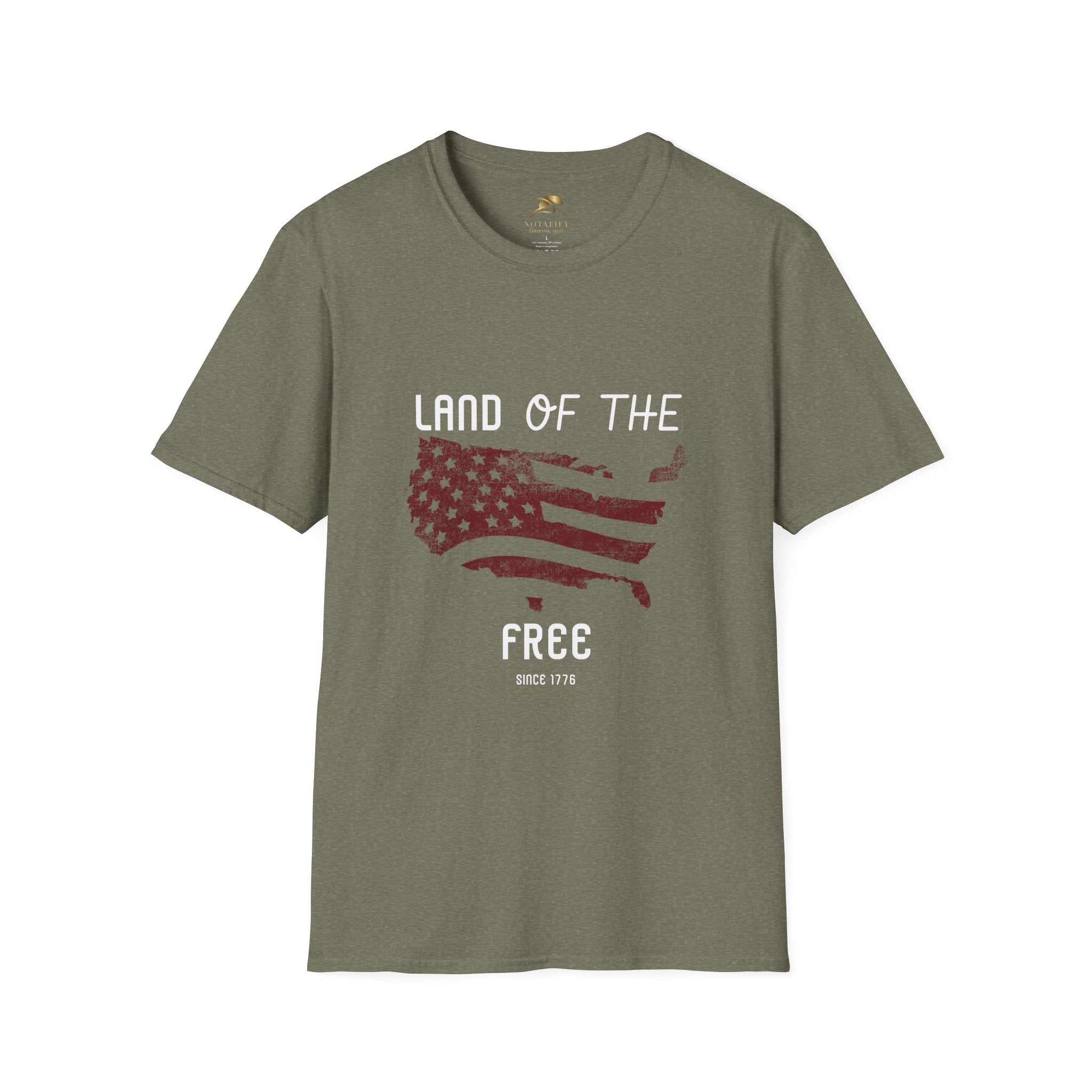Unisex Patriotic Party T-Shirt for 4th of July with USA map design.