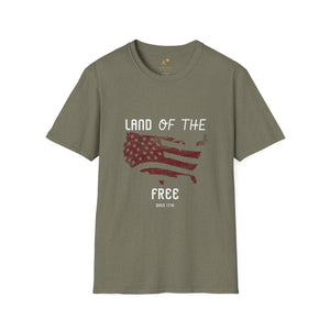 Unisex Patriotic Party T-Shirt for 4th of July with USA map design.