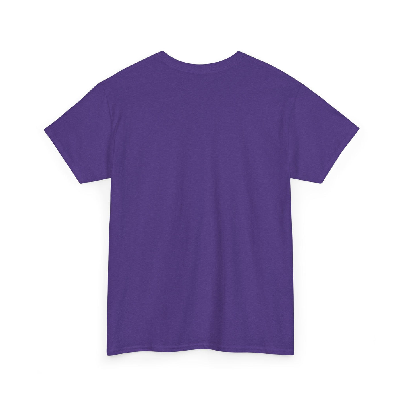 Unisex purple T-shirt with "Be Kind, Rewind Often" retro design, classic fit, ribbed knit collar.