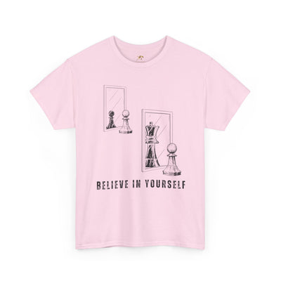 Believe in Yourself. Chess Pawn to King Reflection Tee | Inspirational Self-Esteem Tee | Motivational Shirt | Growth Mindset Gift | Unisex