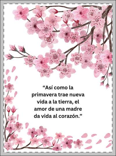 Floral Framed Poster - Spring Quote, Aesthetic Wall Art, Mother's Day Gift, Inspirational Decor, Home Office Decor, Gift for Mom, Nature - NOTALIFY