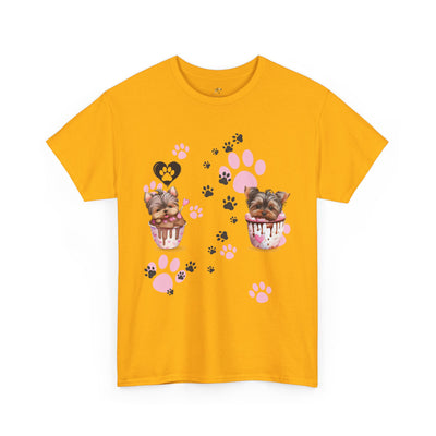 Pet Lover Unisex Heavy Cotton Tee, Love My Pet Shirt, Dog Cat Owner Gift, Animal Lover Apparel, Customized Pet Tee - NOTALIFY
