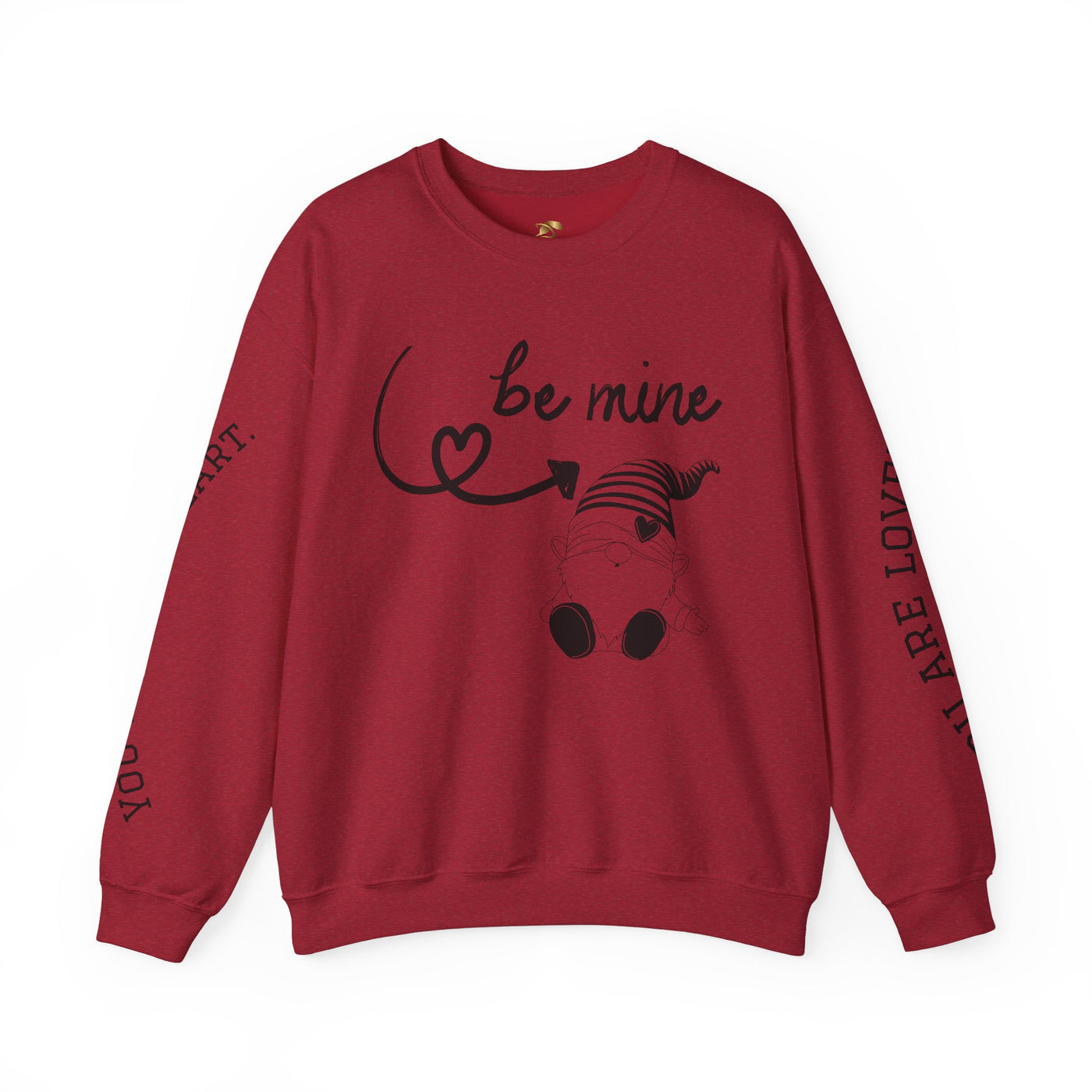 BE MINE Gnome Unisex Sweatshirt, Cozy Crewneck Jumper, Soft Pullover, Gender-Neutral Sweater, Casual Winter Shirt - NOTALIFY