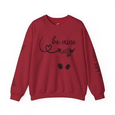 BE MINE Gnome Unisex Sweatshirt, Cozy Crewneck Jumper, Soft Pullover, Gender-Neutral Sweater, Casual Winter Shirt - NOTALIFY