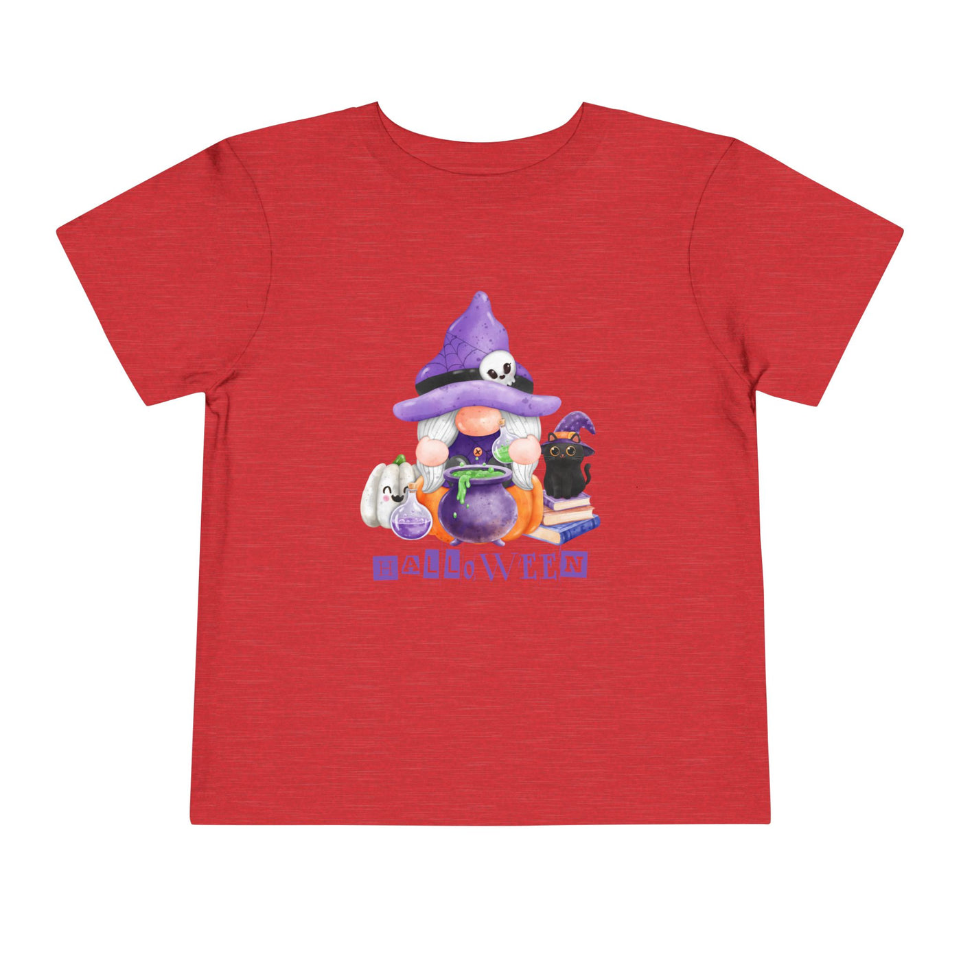 NOTALIFY Halloween Gnome Toddler TEE 1| Cute Fall Tee with Pumpkin | Soft Cotton Short Sleeve | Spooky Autumn Outfit for Kids