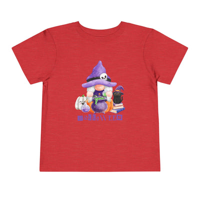 NOTALIFY Halloween Gnome Toddler TEE 1| Cute Fall Tee with Pumpkin | Soft Cotton Short Sleeve | Spooky Autumn Outfit for Kids