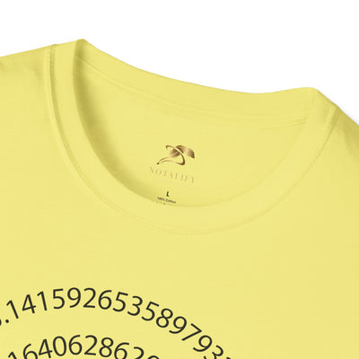 Pi Day Unisex Softstyle T-Shirt, Math Geek Gift, Irrationally Awesome Tee, March 14 Celebration Shirt, Mathematics Lover Top - NOTALIFY