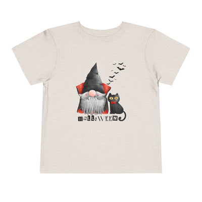 NOTALIFY Boo Halloween Gnome-CAT Toddler T-Shirt | Cute Fall Tee with Candy Bucket | Soft Cotton Short Sleeve | Spooky Outfit