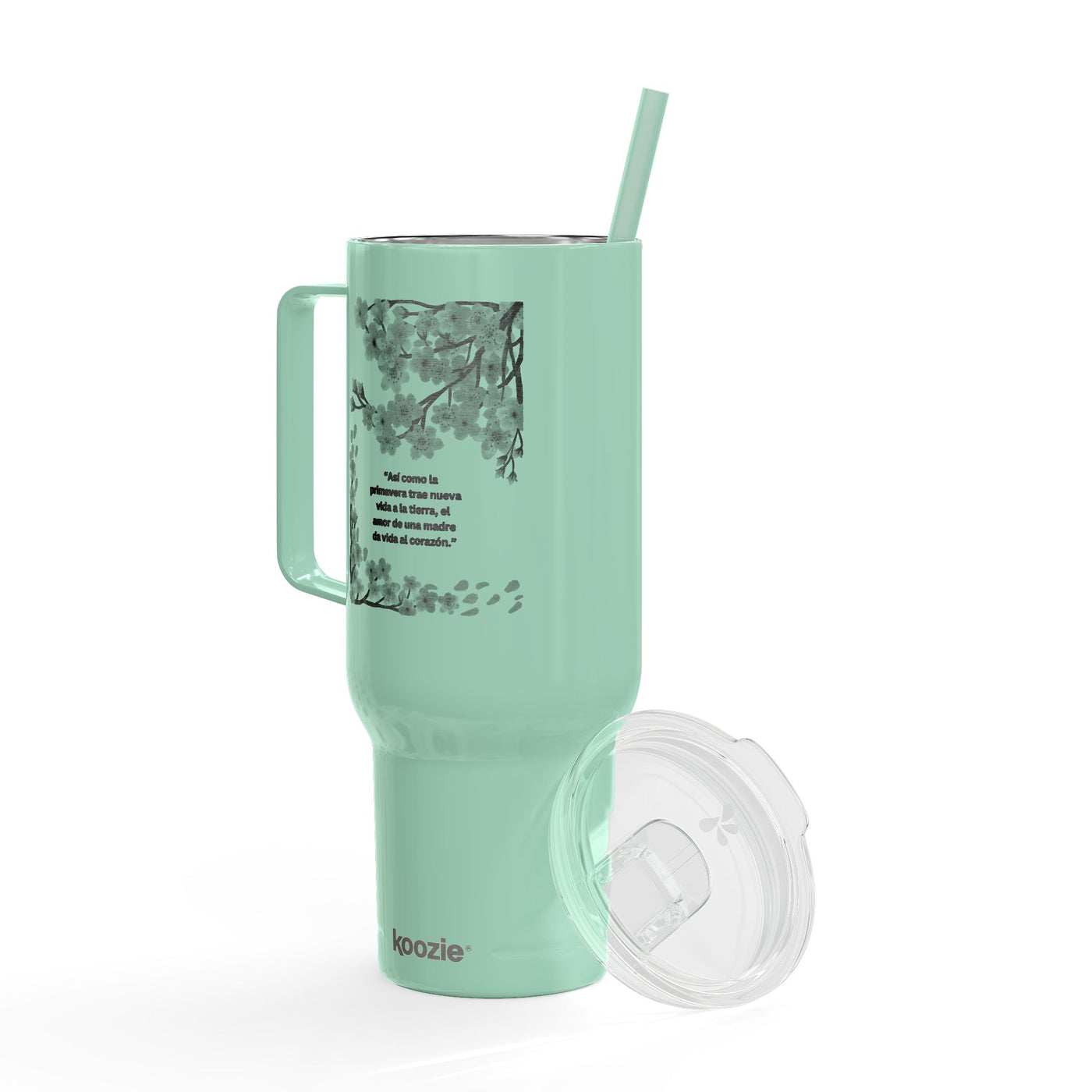 Floral Insulated Tumbler, Custom Drinkware for Moms - Personalized 40oz Gift for Birthdays, Mother's Day, Special Occasions, Engraving - NOTALIFY