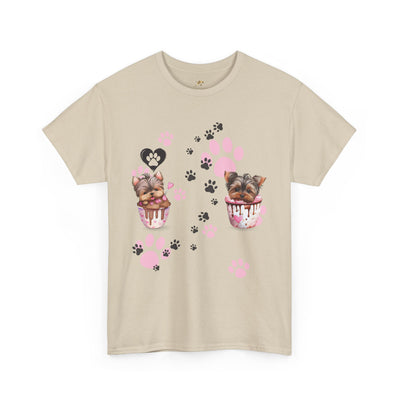 Pet Lover Unisex Heavy Cotton Tee, Love My Pet Shirt, Dog Cat Owner Gift, Animal Lover Apparel, Customized Pet Tee - NOTALIFY