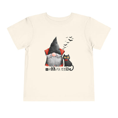 NOTALIFY Boo Halloween Gnome-CAT Toddler T-Shirt | Cute Fall Tee with Candy Bucket | Soft Cotton Short Sleeve | Spooky Outfit