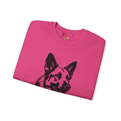 German Shepherd Lover Sweatshirt, Pet's Name Personalized, German Shepherd Dog Owner Apparel, Custom Dog Paw Print Jumper, Comfy Crewneck - NOTALIFY