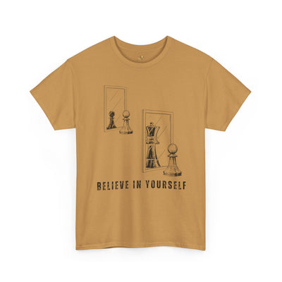 Believe in Yourself. Chess Pawn to King Reflection Tee | Inspirational Self-Esteem Tee | Motivational Shirt | Growth Mindset Gift | Unisex