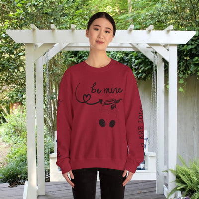 BE MINE Gnome Unisex Sweatshirt, Cozy Crewneck Jumper, Soft Pullover, Gender-Neutral Sweater, Casual Winter Shirt - NOTALIFY