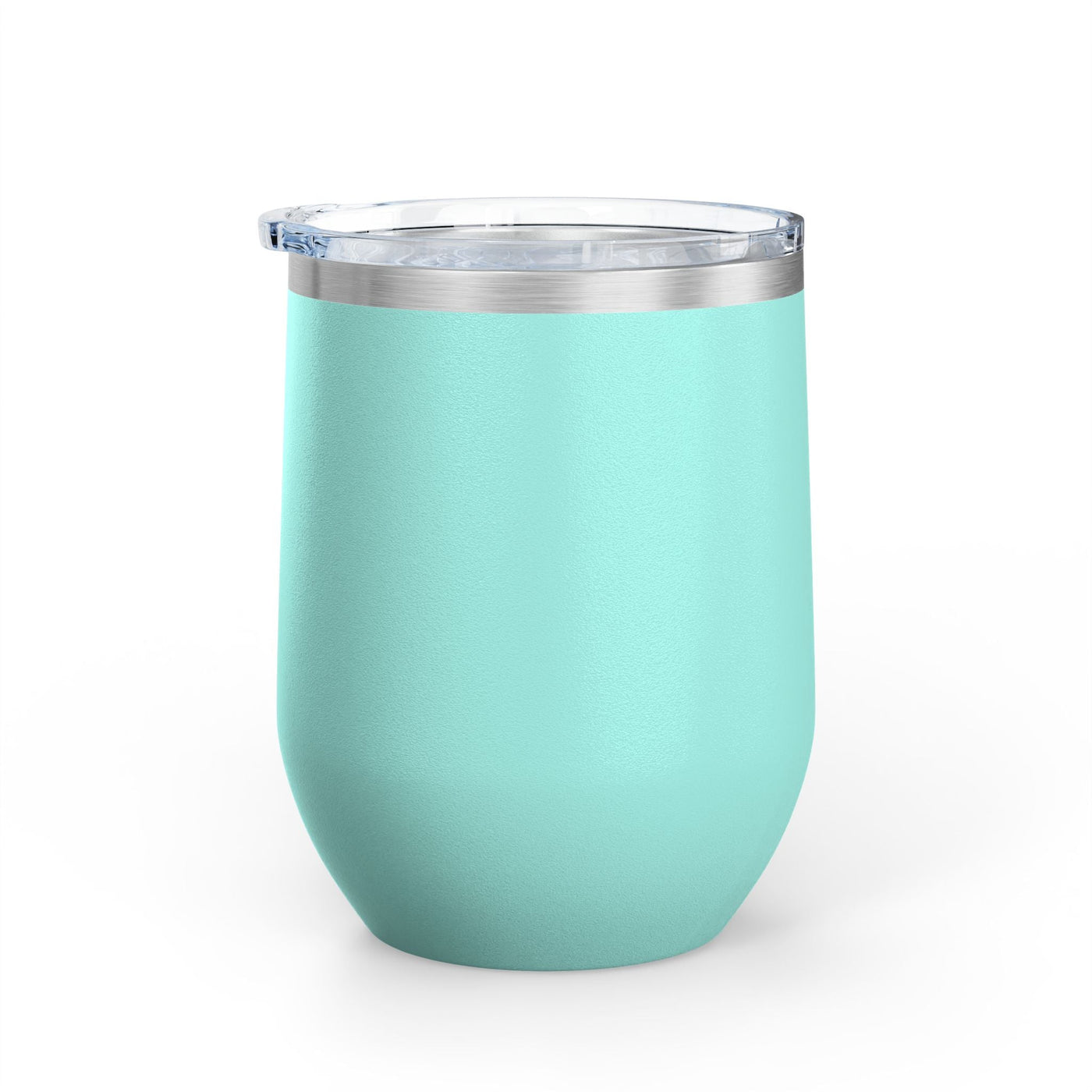 12oz Positive Affirmation Wine Tumbler with stainless steel construction and double-wall insulation.