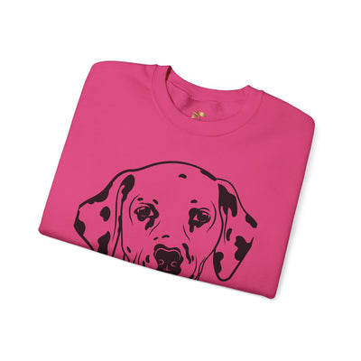 Damatian Dog Lover Sweatshirt, Pet's Name Personalized Gift Idea, Frenchie Dog Owner Apparel, Custom Dog Paw Print Jumper, Comfy Crewneck