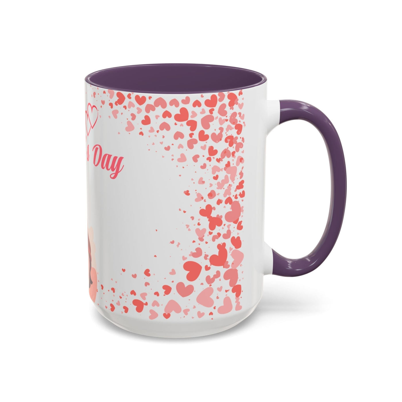 Cute Hearts Mug – Mother's Day Gift for Mom, Tea & Coffee Cup