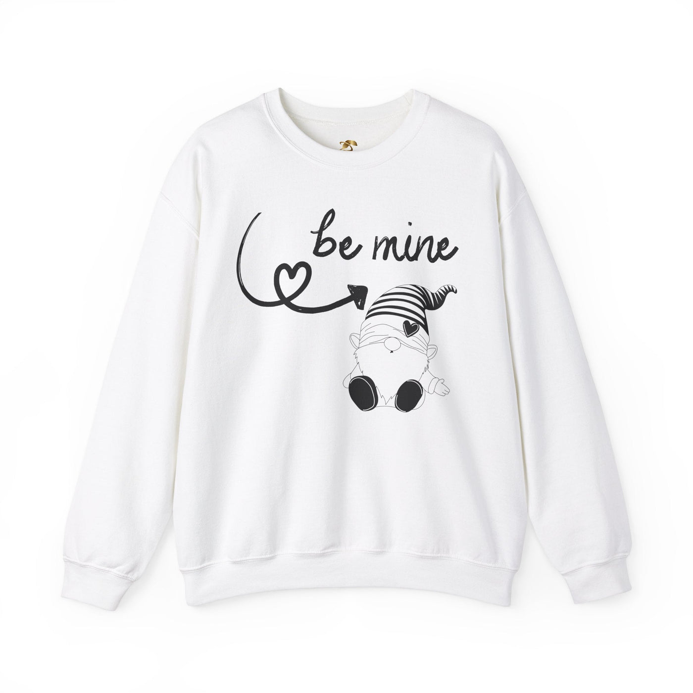 BE MINE Gnome Unisex Sweatshirt, Warm Crewneck Jumper, Comfy Pullover,
