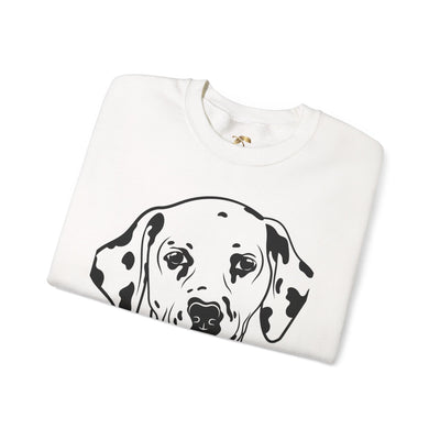 Damatian Dog Lover Sweatshirt, Pet's Name Personalized Gift Idea, Frenchie Dog Owner Apparel, Custom Dog Paw Print Jumper, Comfy Crewneck