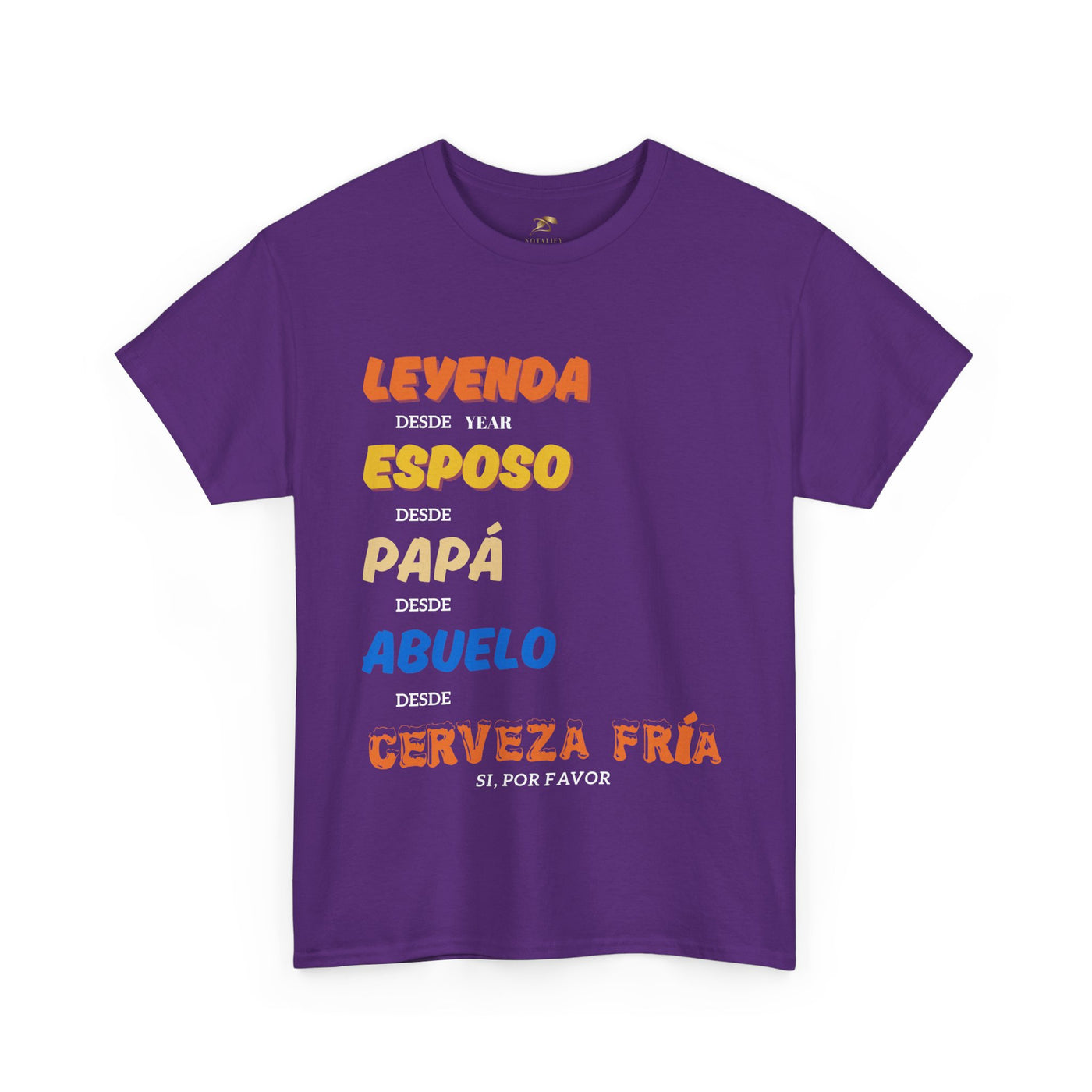 Funny Grandpa Beer Shirt | Leyenda Desde Esposo Papá Abuelo Tee | Spanish Dad Gift | Fathers Day Latino Humor T-Shirt for Men | Gift for Dad