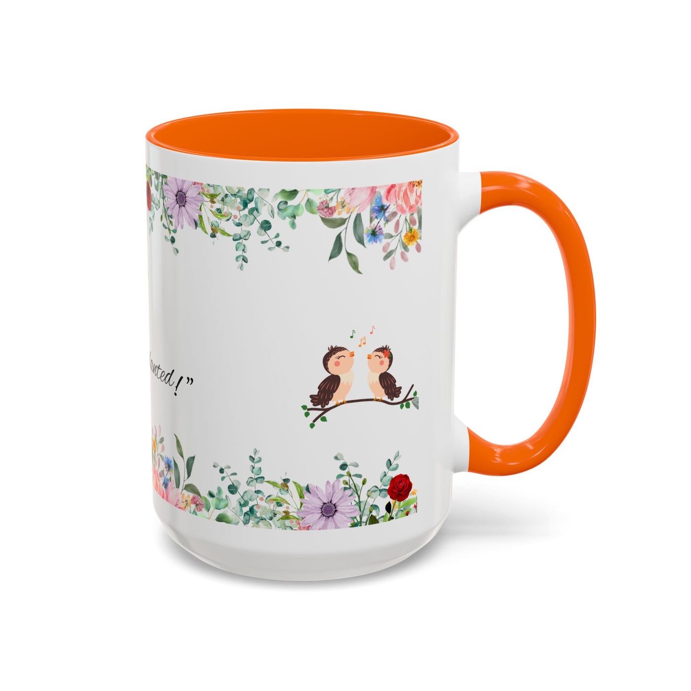 Mug, Inspirational Ceramic Cup w/ Flower Design, Bloom where you are planted, Gift for her/him, Quote Tea Mug, Home Office Decor, - NOTALIFY