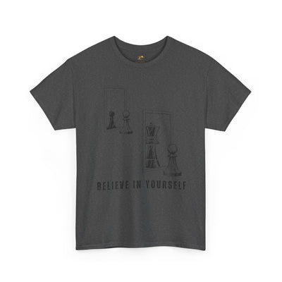 Believe in Yourself. Chess Pawn to King Reflection Tee | Inspirational Self-Esteem Tee | Motivational Shirt | Growth Mindset Gift | Unisex