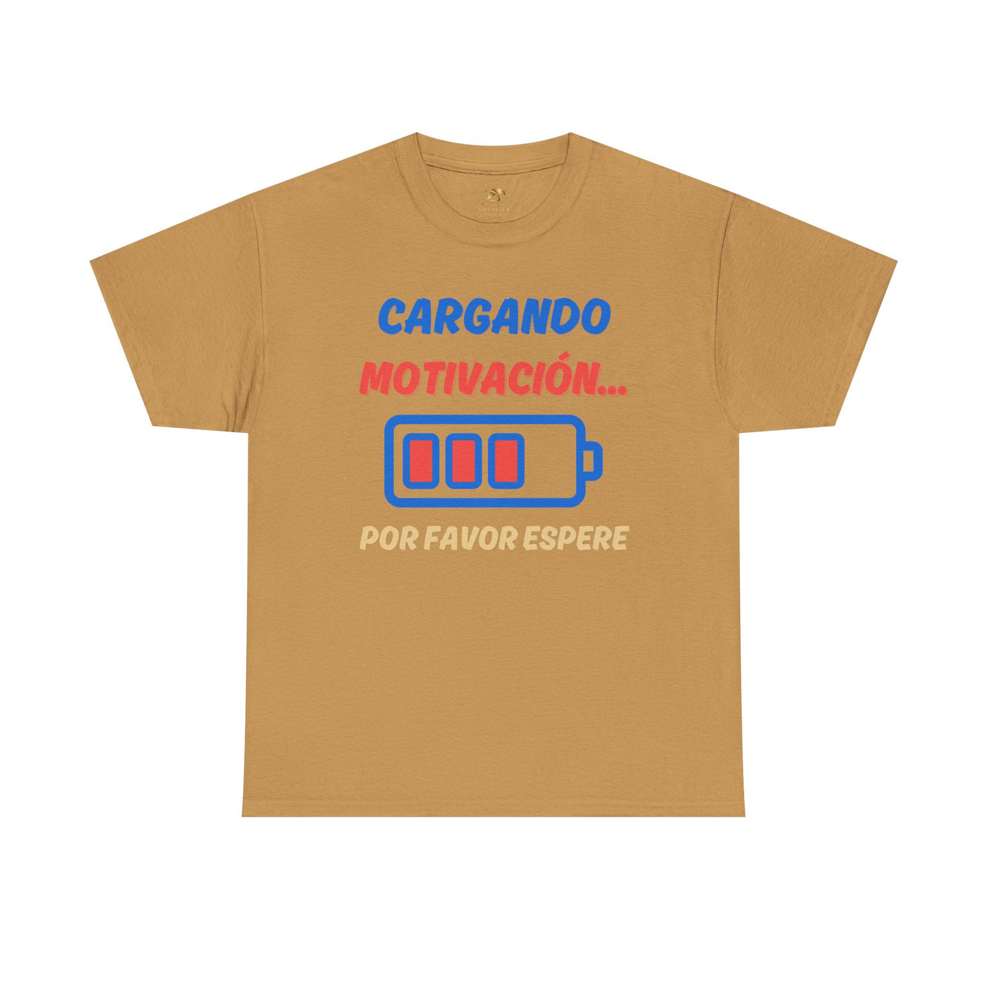 Cargando Motivación, Por Favor Espere Spanish Funny Tee | Loading Motivation Tee | Battery Graphic Shirt | Motivational Quote | Unisex Gift