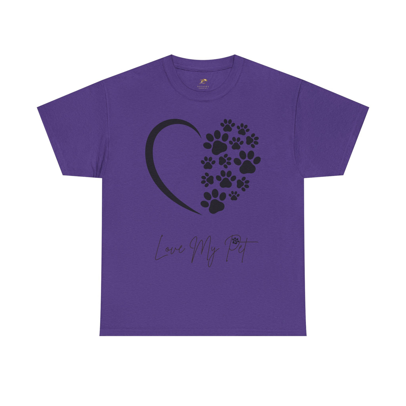 Pet Lover Unisex Heavy Cotton Tee, Love My Pet Shirt, Dog Cat Owner Gift, Animal Lover Apparel, Pet Tee - NOTALIFY