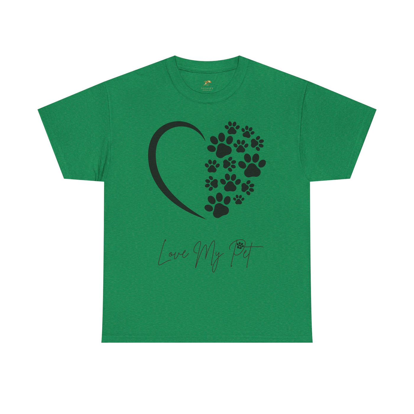 Pet Lover Unisex Heavy Cotton Tee, Love My Pet Shirt, Dog Cat Owner Gift, Animal Lover Apparel, Pet Tee - NOTALIFY