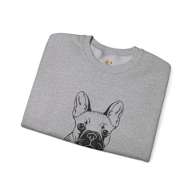 Frenchie Dog Lover Sweatshirt, Pet's Name Personalized Gift Idea, Frenchie Dog Owner Apparel, Custom Dog Paw Print Jumper, Comfy Crewneck