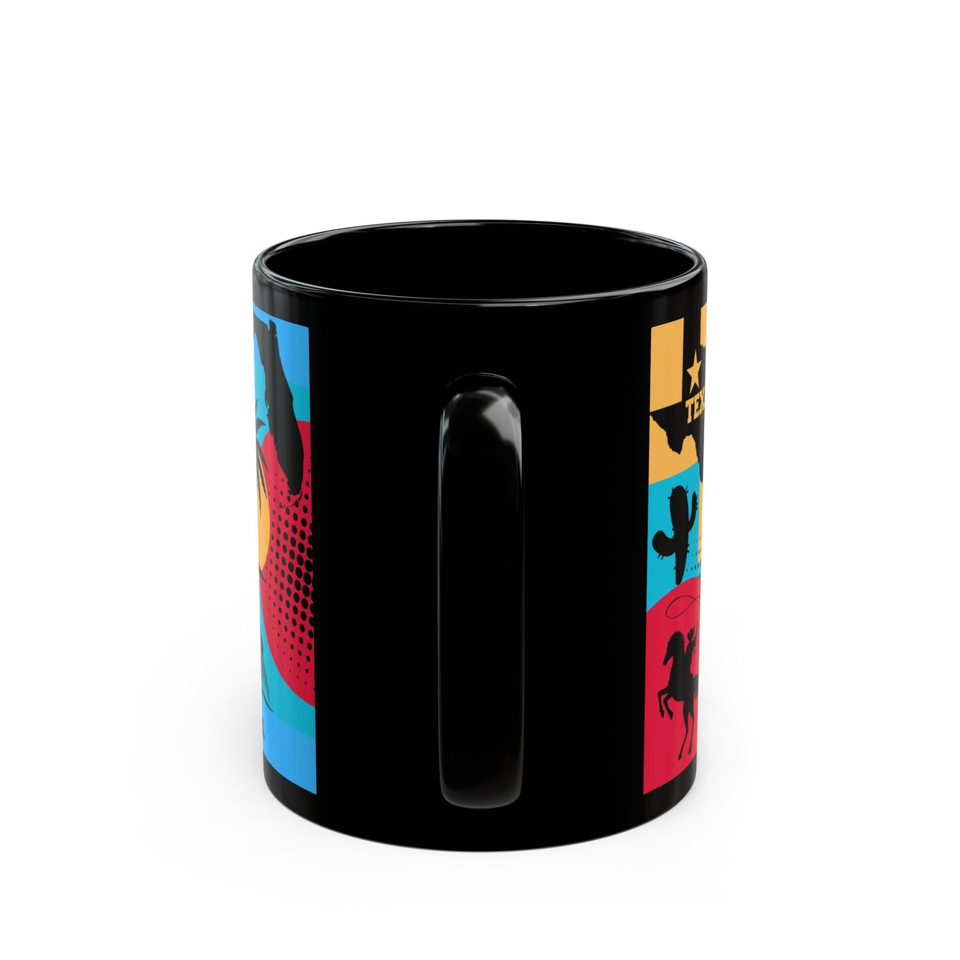 PERSONALIZED Fun Black Mug, Texas vs Miami Theme, Perfect Gift for Cof