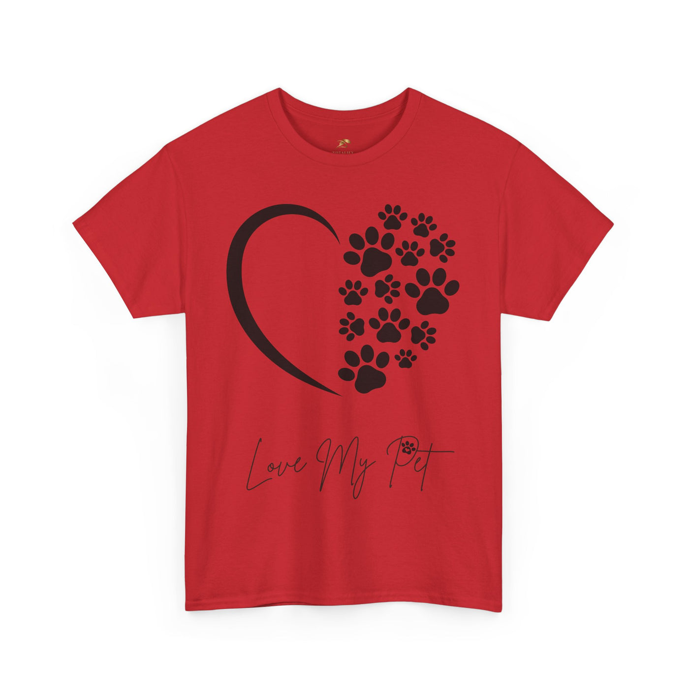Pet Lover Unisex Heavy Cotton Tee, Love My Pet Shirt, Dog Cat Owner Gift, Animal Lover Apparel, Pet Tee - NOTALIFY