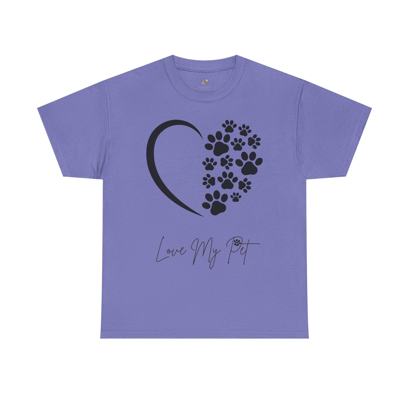 Pet Lover Unisex Heavy Cotton Tee, Love My Pet Shirt, Dog Cat Owner Gift, Animal Lover Apparel, Pet Tee - NOTALIFY