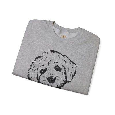 Poodle Dog Lover Sweatshirt, Pet's Name Personalized Gift Idea, Poodle Dog Owner Apparel, Custom Dog Paw Print Jumper, Comfy Crewneck - NOTALIFY