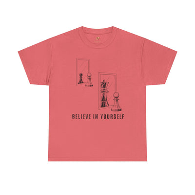Believe in Yourself. Chess Pawn to King Reflection Tee | Inspirational Self-Esteem Tee | Motivational Shirt | Growth Mindset Gift | Unisex