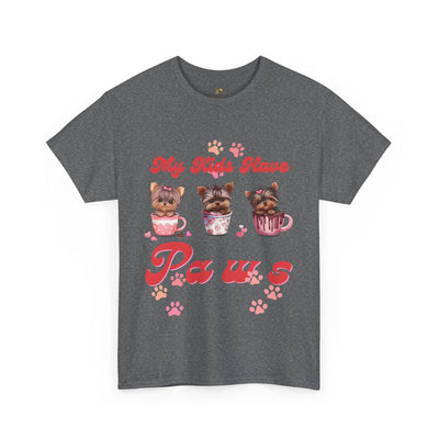 Dog Lover Unisex Tee, Animal Parent Tshirt, My Kids Have Paws Shirt, Cute Puppy Graphic Tee, Pet Owner Gift, Casual Dog Mom Dad Top - NOTALIFY