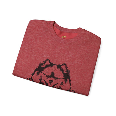 Pomeranian Lover Sweatshirt, Pet's Name Personalized Gift Idea, Pomeranian Dog Owner Apparel, Custom Dog Paw Print Jumper, Comfy Crewneck - NOTALIFY