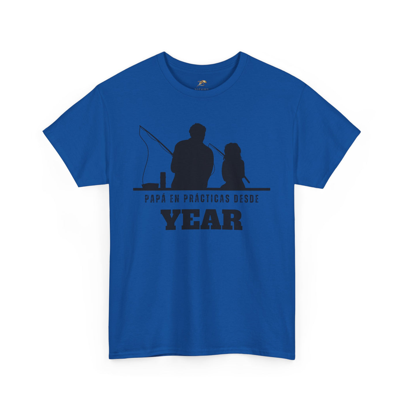 Fishing Dad Shirt | Papá en Prácticas Desde [Year] | Personalized Dad & Son/Daughter Fishing Tee | Fathers Day Gift | Spanish Custom T-Shirt