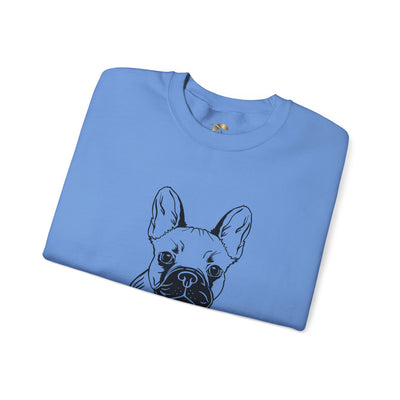 Frenchie Dog Lover Sweatshirt, Pet's Name Personalized Gift Idea, Frenchie Dog Owner Apparel, Custom Dog Paw Print Jumper, Comfy Crewneck