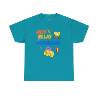 Hoy Elijo Avanzar Spanish Motivational T-Shirt | Back to School Teacher Tee | Growth Mindset Shirt | Spanish Student Gift | Unisex Tee