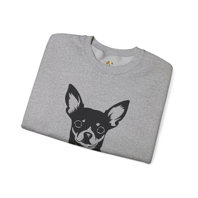 Chihuahua Lover Sweatshirt, Pet's Name Personalized Gift Idea, Chihuahua Dog Owner Apparel, Custom Dog Paw Print Jumper, Comfy Crewneck - NOTALIFY