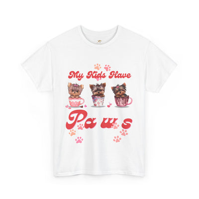 Dog Lover Unisex Tee, Animal Parent Tshirt, My Kids Have Paws Shirt, Cute Puppy Graphic Tee, Pet Owner Gift, Casual Dog Mom Dad Top - NOTALIFY