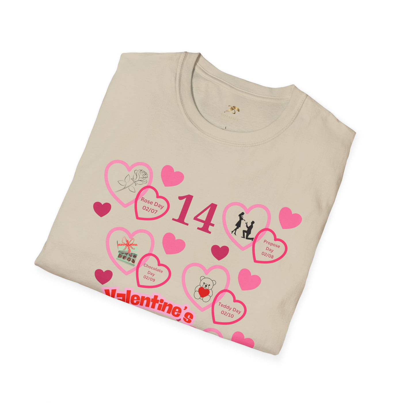 Valentines Week Love Unisex T-Shirt - Kiss Day Proposal Promise Hug Teddy Chocolate Tee Gift for Him - NOTALIFY