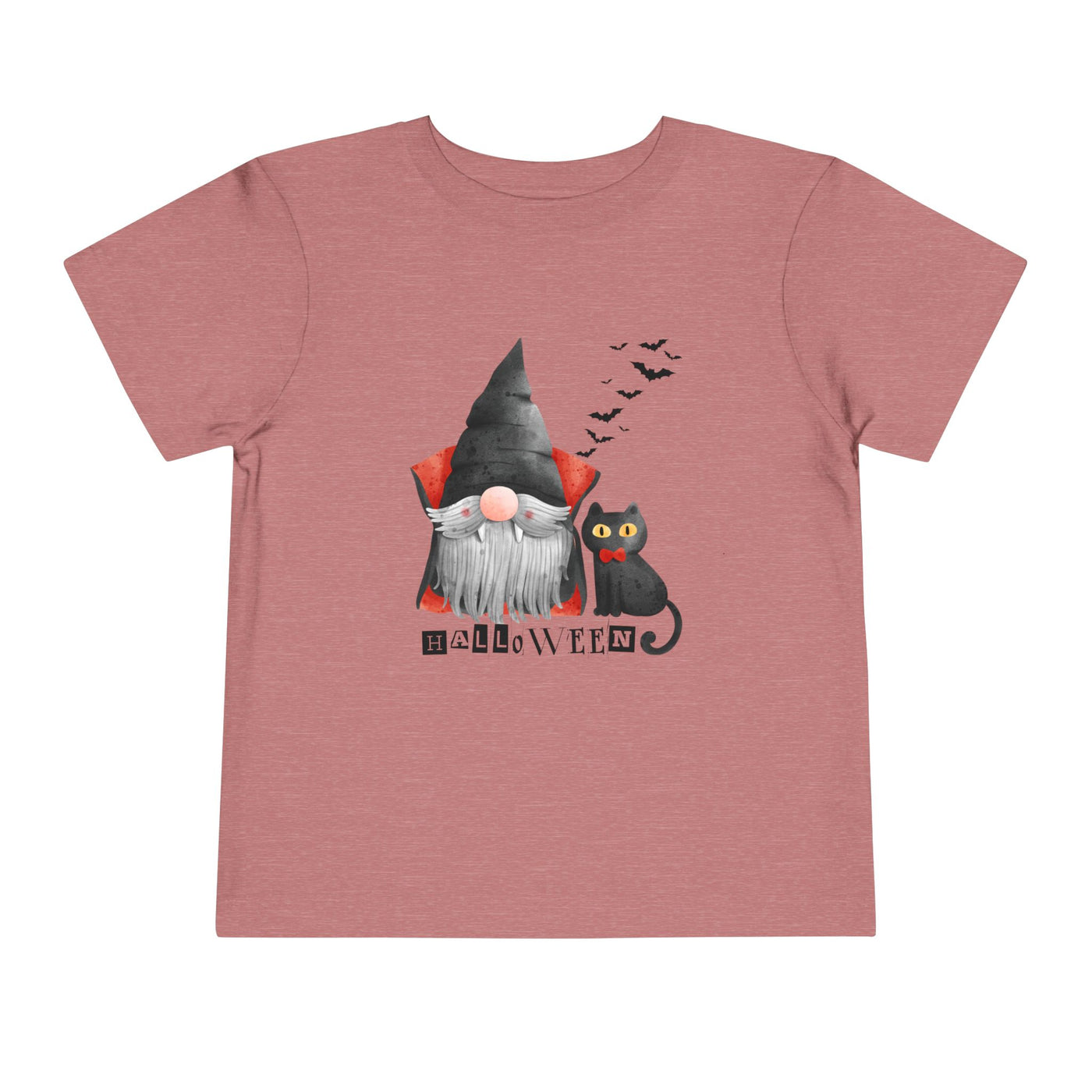 NOTALIFY Boo Halloween Gnome-CAT Toddler T-Shirt | Cute Fall Tee with Candy Bucket | Soft Cotton Short Sleeve | Spooky Outfit