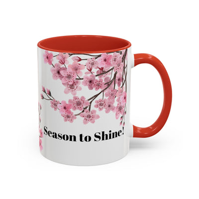 Coffee Mug, Season to Shine Design - Festive Holiday Gift, Spring Mug,