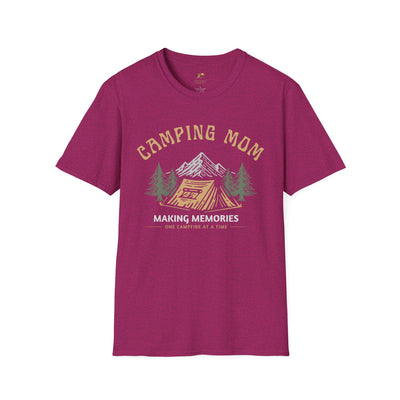 Camping Mom T-Shirt, Campfire Memories Tee, Outdoor Adventure Shirt, N