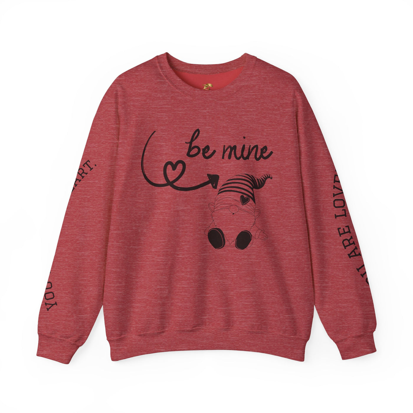 BE MINE Gnome Unisex Sweatshirt, Cozy Crewneck Jumper, Soft Pullover, Gender-Neutral Sweater, Casual Winter Shirt - NOTALIFY